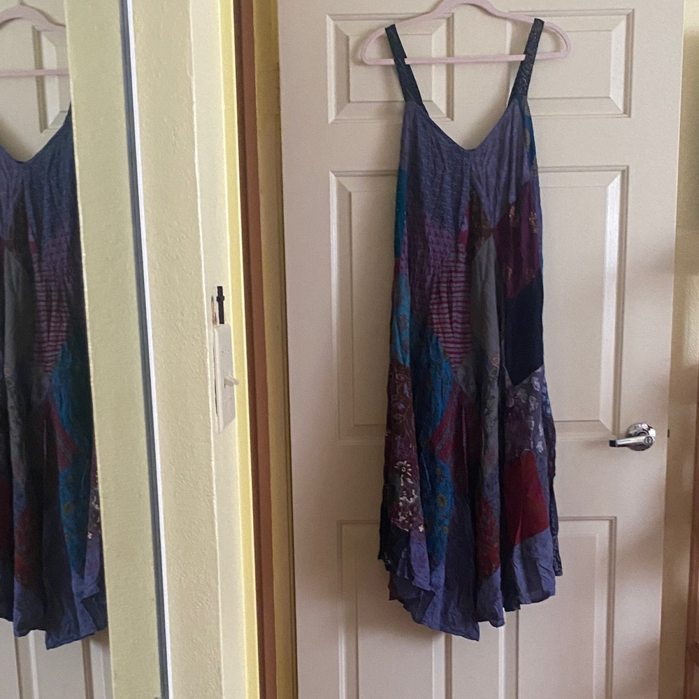 NWT Advance Apparels Multicolor Patchwork Jumpsuit